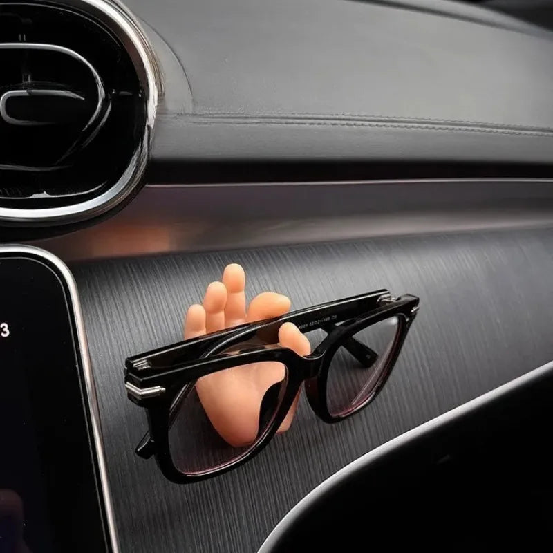 Car Glasses Clip & Cable Organizer – Silicone Visor Holder Car Interior Organizer Qme