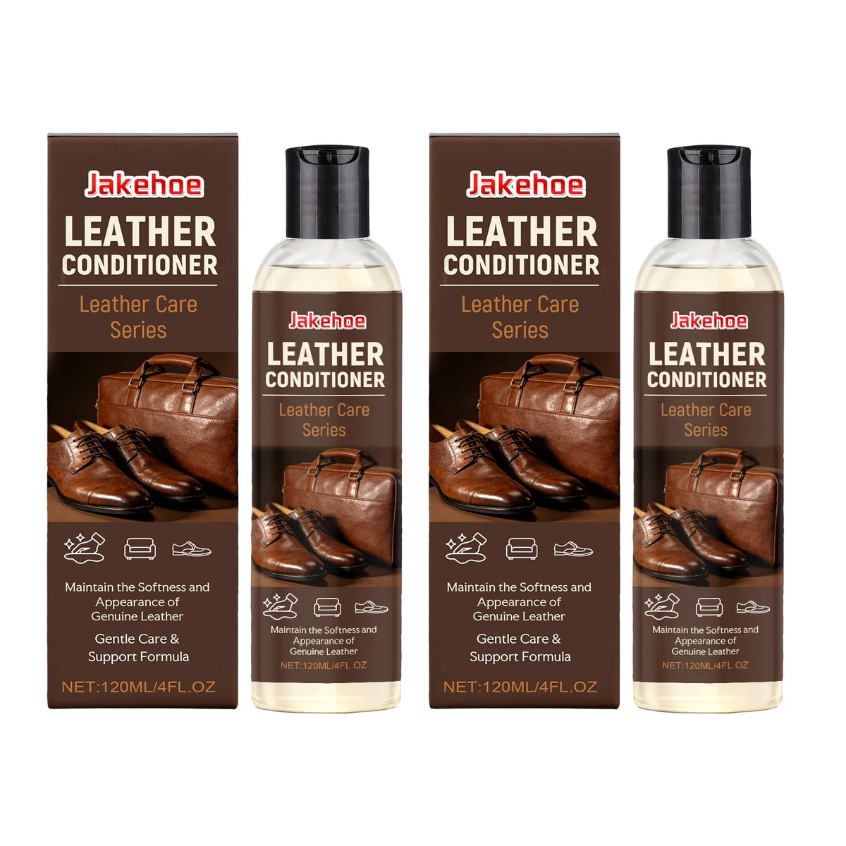 Universal Leather Repair Agent – Clean, Restore & Protect Leather Repair Agent Qme 2 x 120ml Boxed