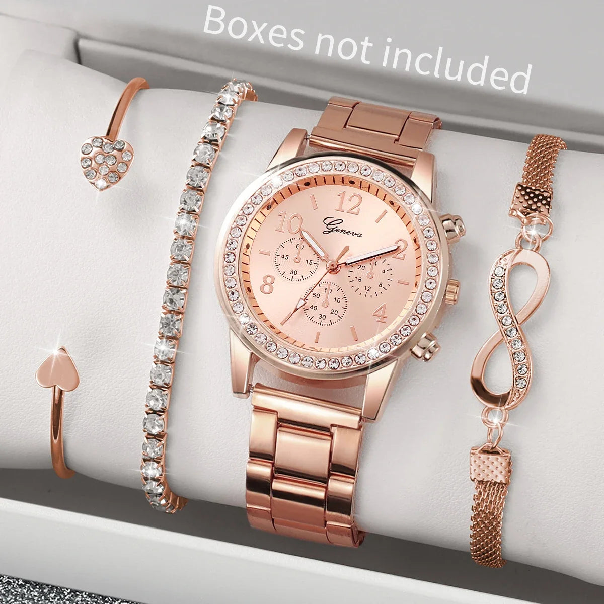 Ladies' Diamond Steel Band Fashion Watch | Quartz, 2 Colors Ladies Fashion Watch Qme 2