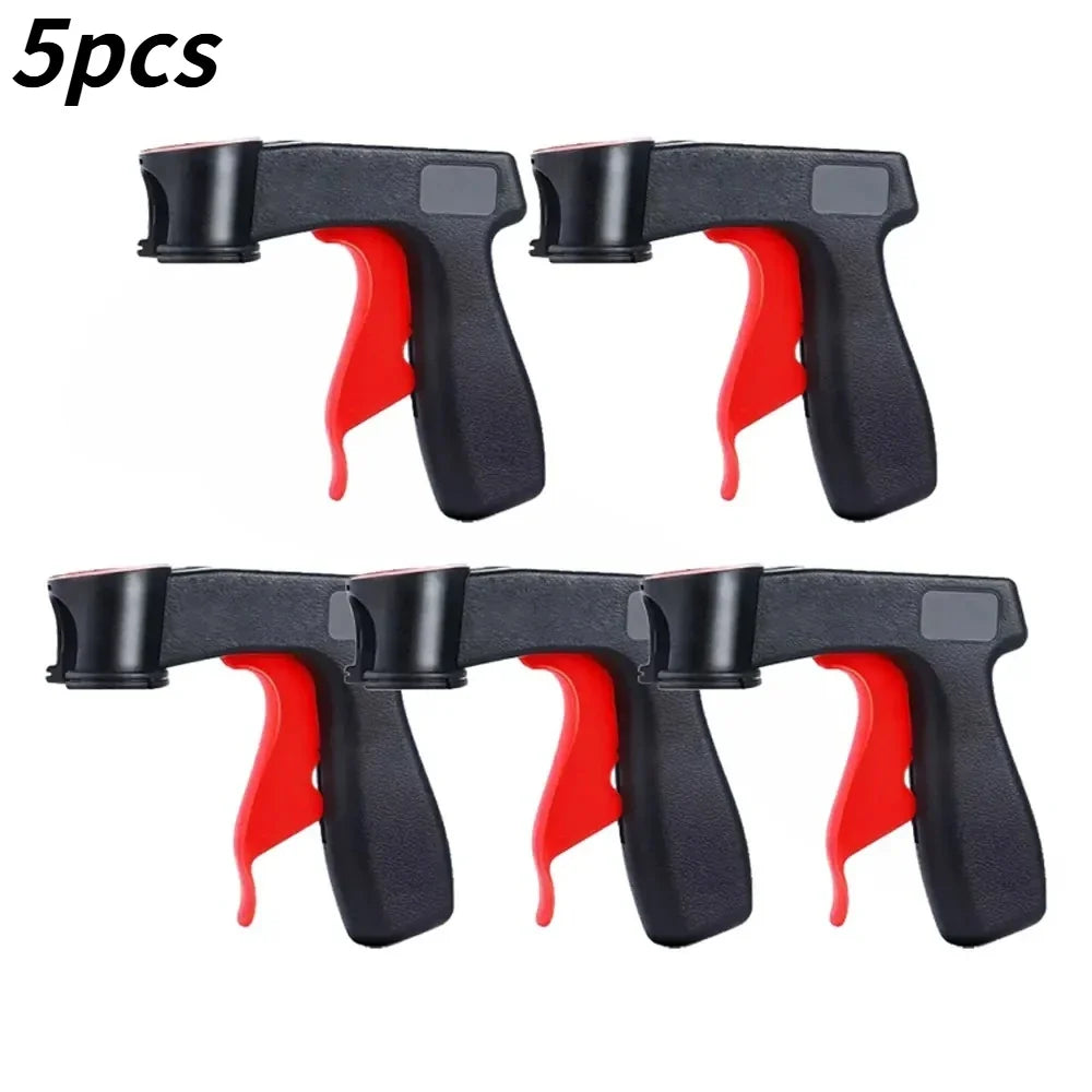 Reusable Aerosol Trigger Handle – DIY Spray Can Converter Aerosol Spray Accessory Qme black-red 5pcs