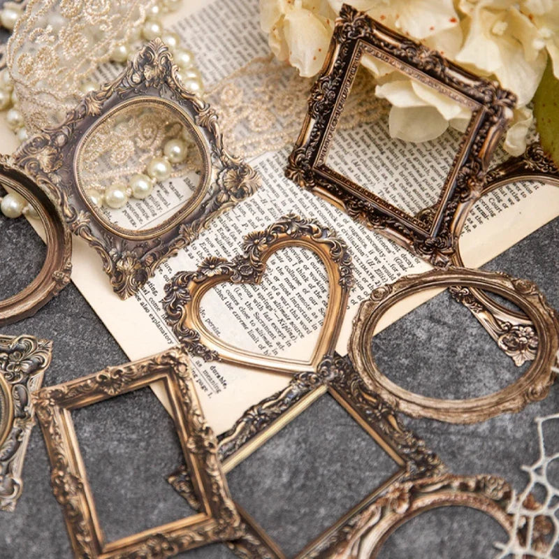 Window Frame Hollow Embossed Collage Cards – 10 Sheets Scrapbook Scrapbook Craft Cards Qme