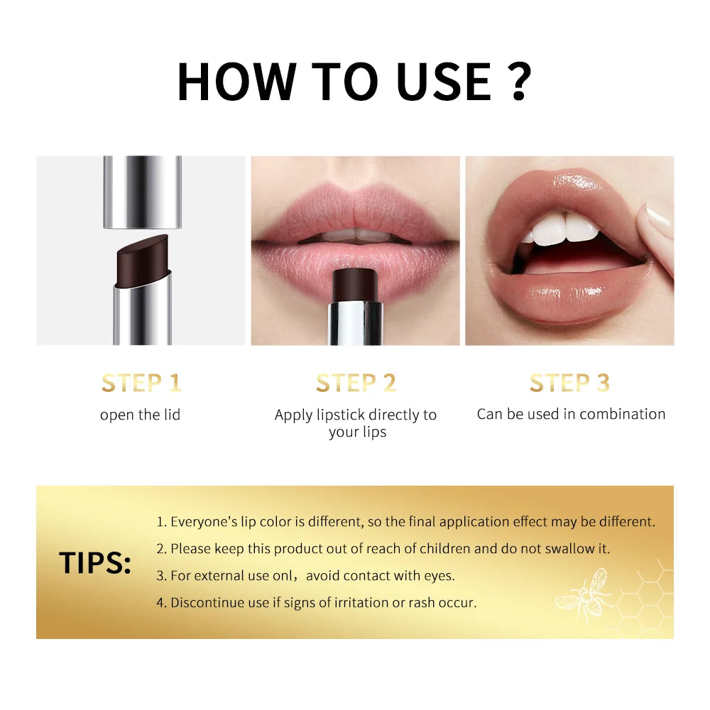 Vitamin E Tinted Lip Balm Black Honey – Moisturizing Lip Care Tinted Lip Balm Qst