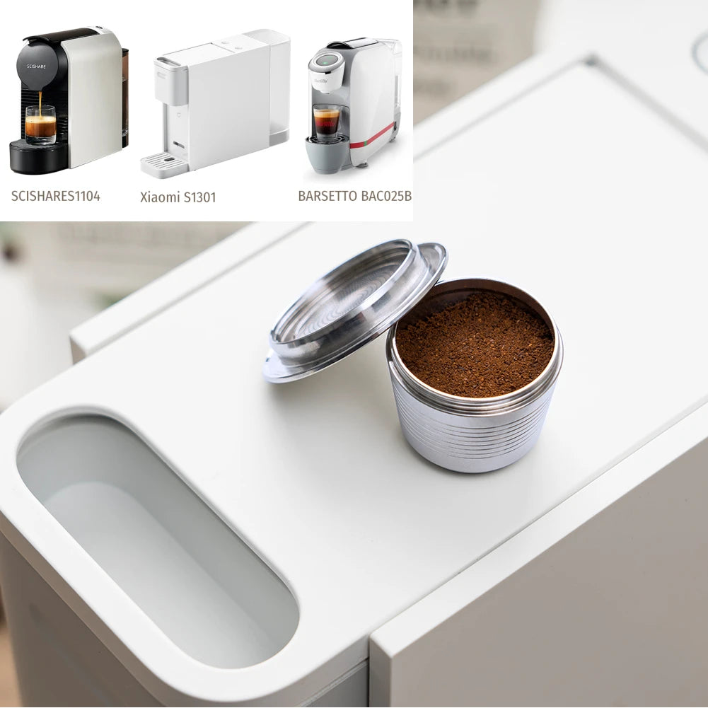 Reusable Stainless Steel Capsule for Xiaomi Scishare & Nespresso Reusable Coffee Capsule Qst