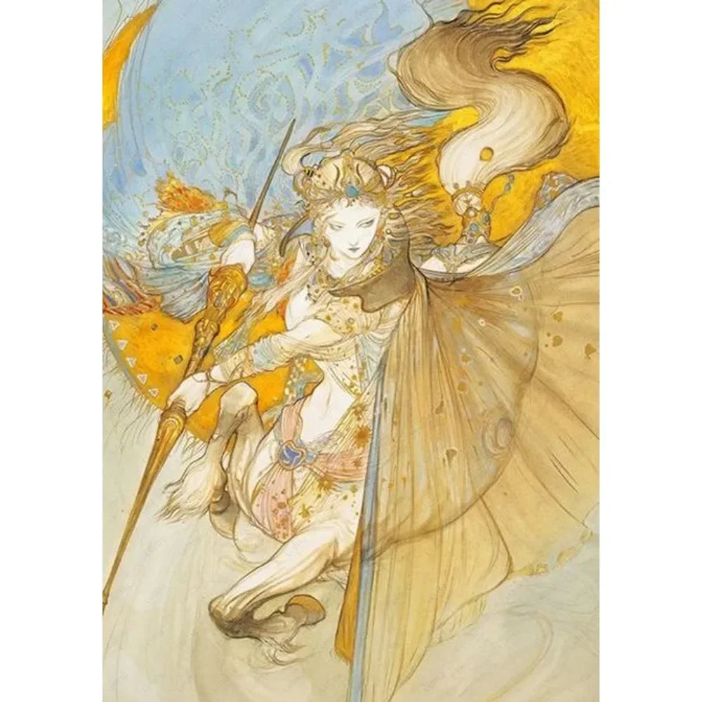 Yoshitaka Amano Final Fantasy Canvas Wall Art Poster Print Canvas Art Print Qst