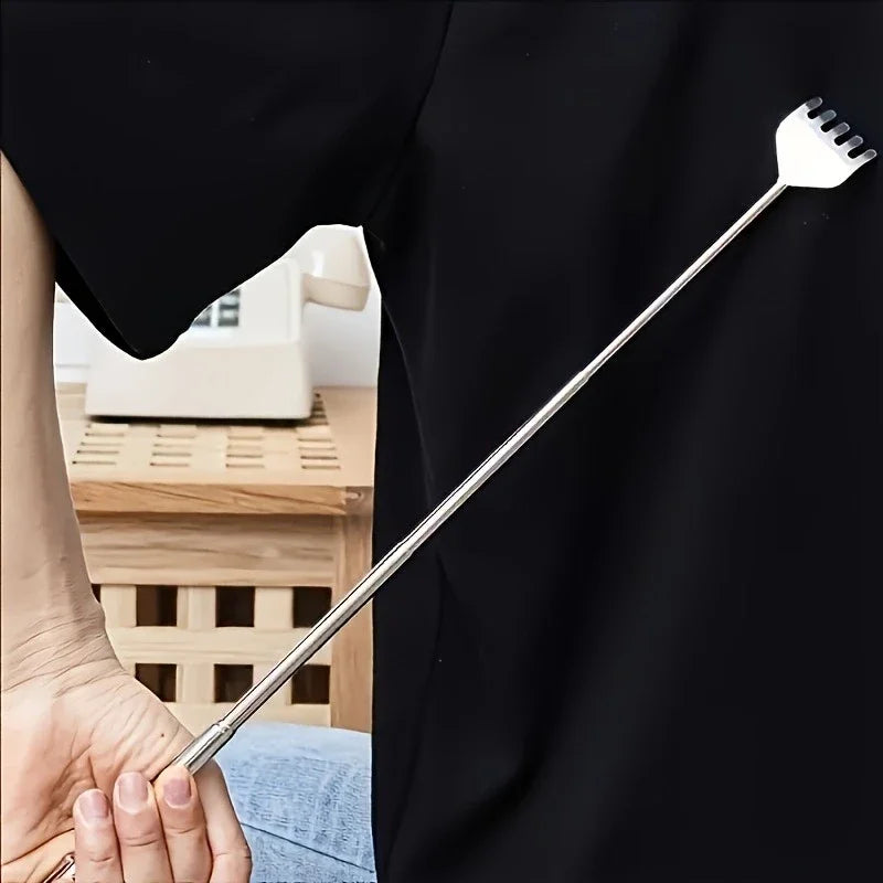 Telescopic Back Scratcher Pen Shape – Extendable Silver Back Scratcher Qme