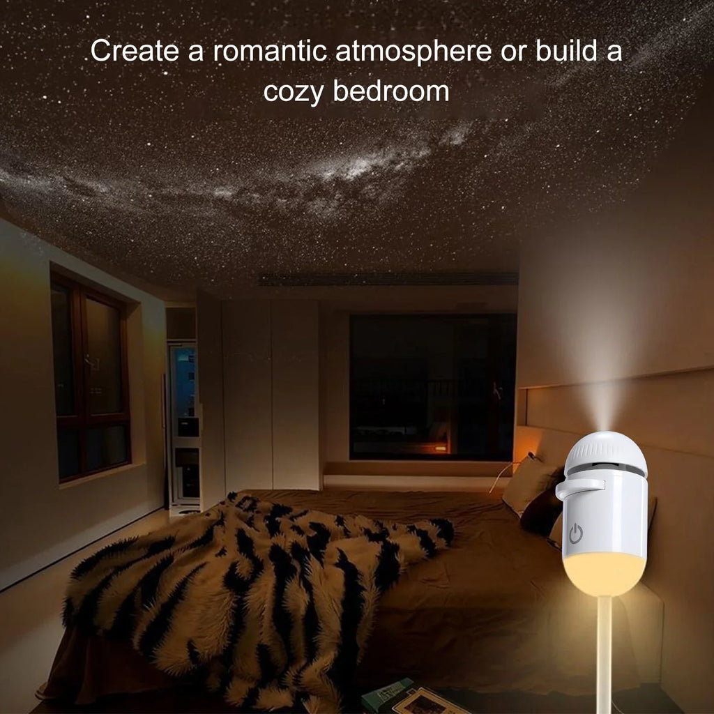 Mini Galaxy Star Projector – Nebula LED Night Light for Bedroom Star Projector Light Qme