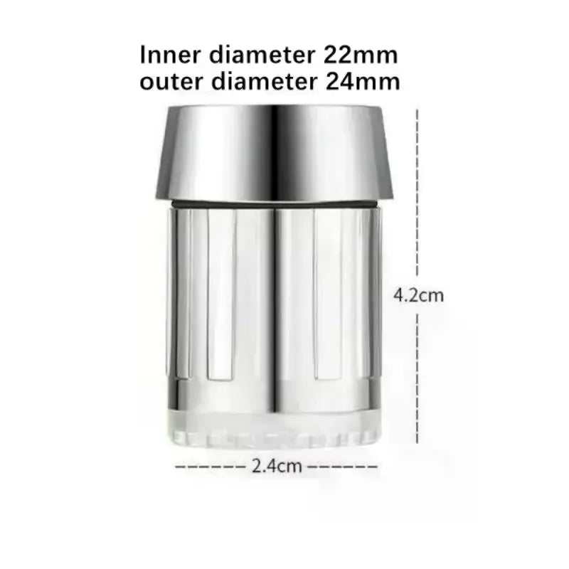 3-Color LED Temperature-Sensitive Faucet Light & Water Saver LED Faucet Aerator Qme