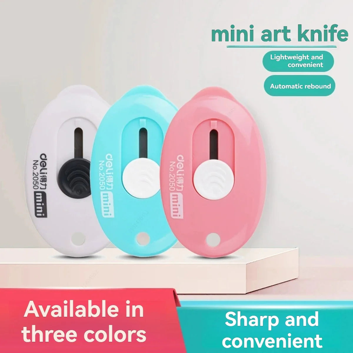 Portable Retractable Box Cutter Unboxing Knife – 5 Colors Retractable Box Cutter Qme