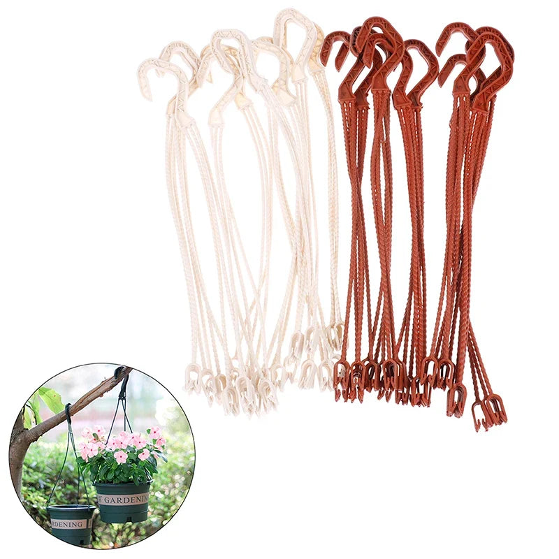 Plant Hanger Hooks & Basket Chains for Flower Pots – 10 Pack Hanging Basket Chain Qme