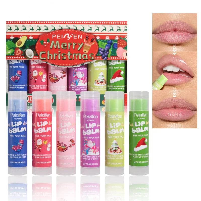 6-Pack Fruit Flavor Moisturizing Lipstick Set | 6 Shades Lipstick Set Qme