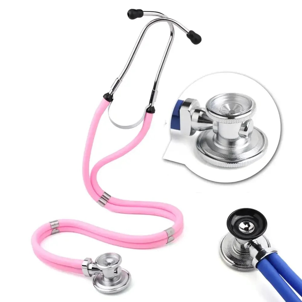 XceeFit Dual-Sided Cardiology Stethoscope – Nurses & Doctors Cardiology Stethoscope Qst Pink