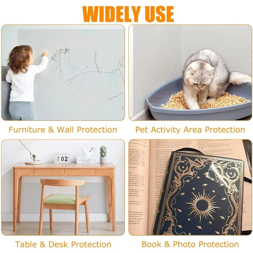 Kitchen Wall Protector Film – Oil-Proof Self-Adhesive Sticker Kitchen Wall Protector Qme