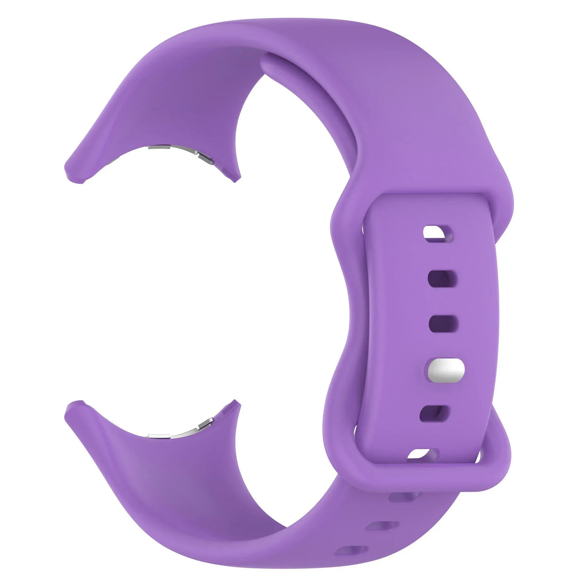 Silicone Sport Band for Google Pixel Watch 3 41mm Butterfly Buckle Silicone Watch Band Qme Purple Pixel Watch 3 41mm