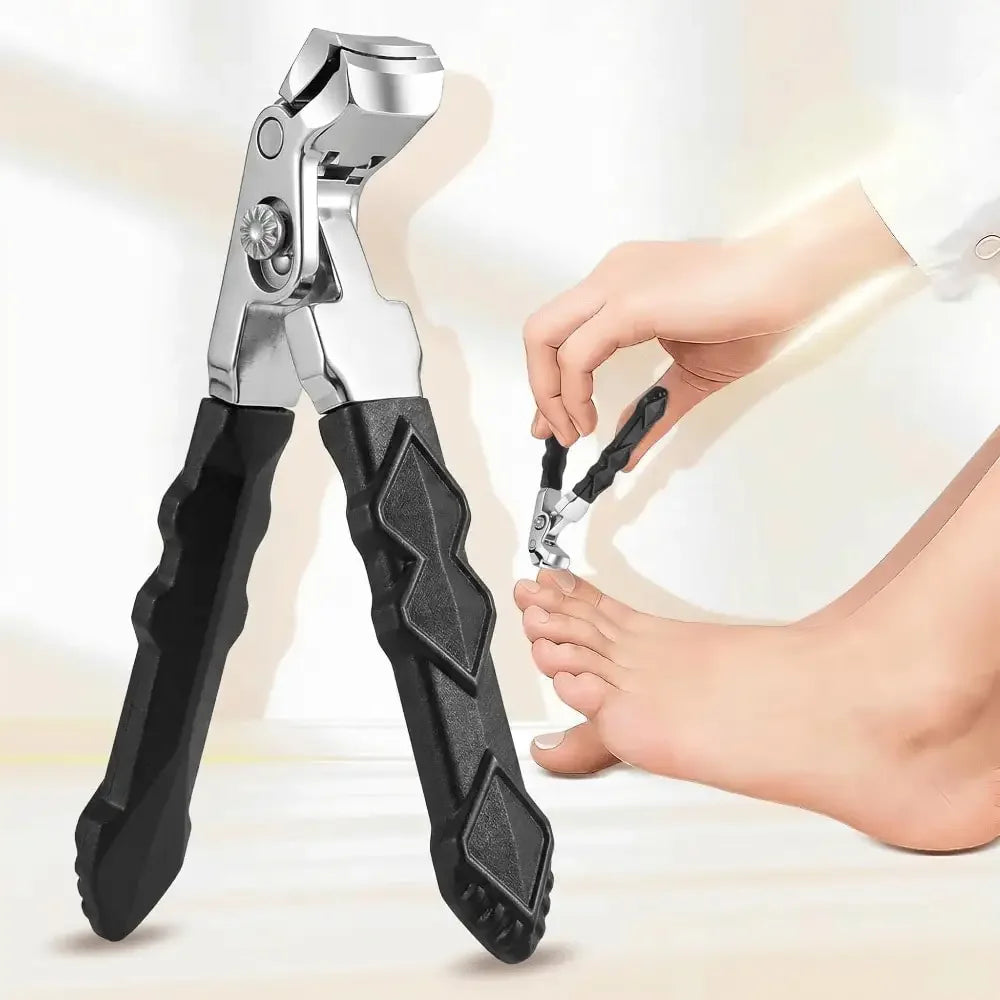 Ergonomic Nail Clippers with Debris Catcher – Stainless Steel Nail Clippers Qme