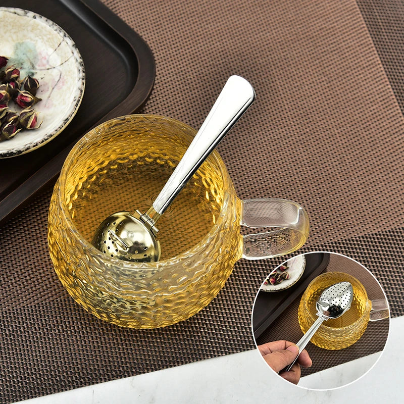 Stainless Steel Spoon Tea Infuser – Fine Mesh Loose Leaf Strainer Tea Infuser Strainer Qst