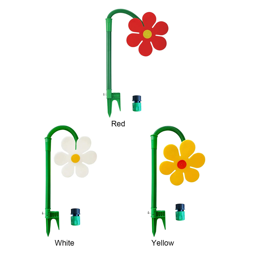Dancing Daisy 360° Spin Flower Sprinkler for Lawn & Garden Garden Sprinkler Qme