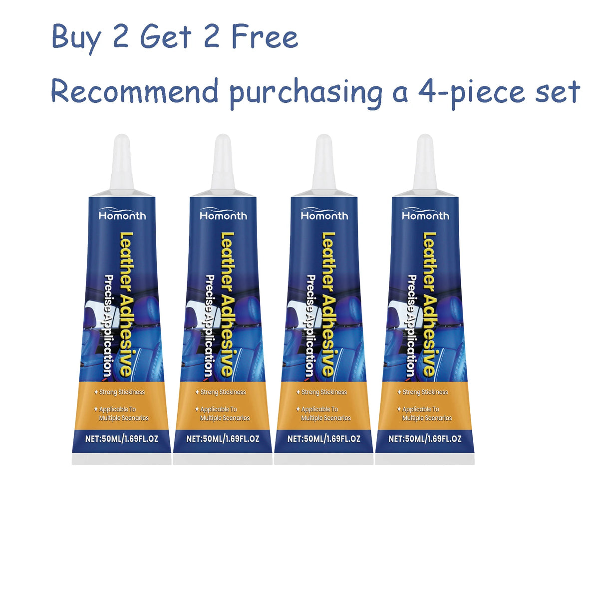 50g Waterproof Leather Repair Glue – Strong Bond Car & Furniture Leather Repair Adhesive Qst 4 pcs
