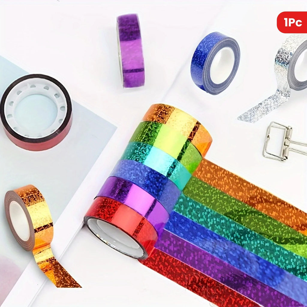Laser Foil Tape High-Strength Adhesive – DIY Craft & Scrapbook Decorative Foil Tape Qme