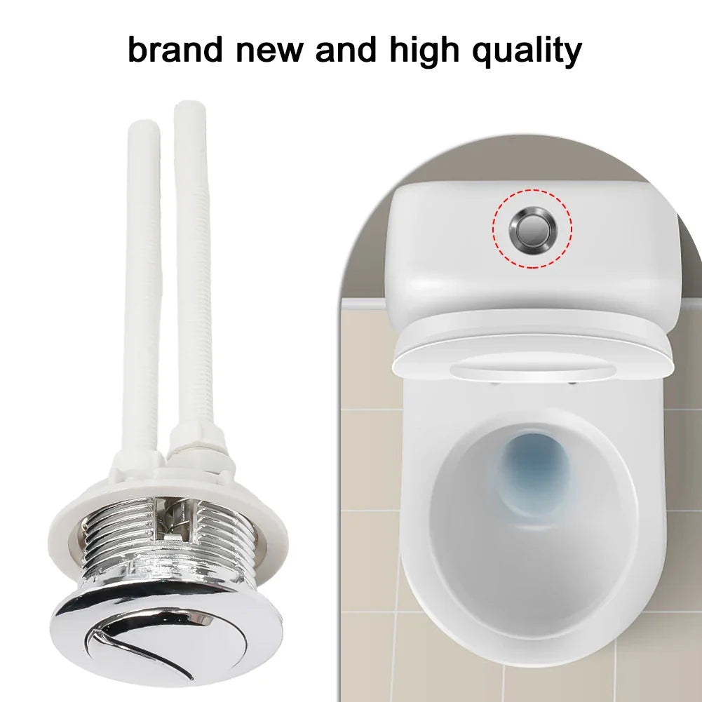 Dual Push Button Toilet Flush Valve – Chrome, 38mm 48mm Toilet Flush Valve Qme Default Title