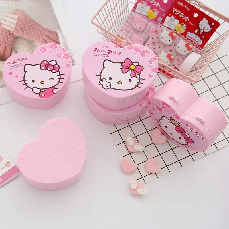 Hello Kitty Portable Jewelry & Earring Storage Box Jewelry Storage Box Qme