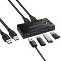 USB 3.0 KVM Switch – Share Keyboard, Mouse & Printer on 2 PCs USB KVM Switch Qme Default Title