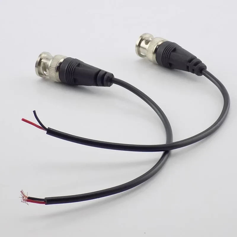 BNC DC Power Pigtail Cable Male Female Connector for CCTV BNC Pigtail Cable Qme