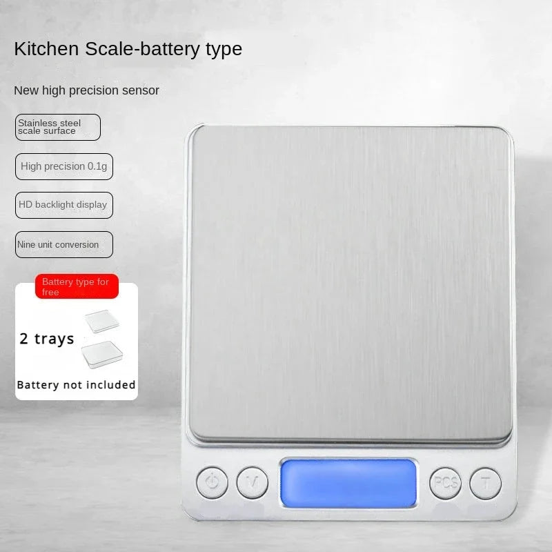 Precision Digital Kitchen Scale – Coffee & Baking Weight Digital Kitchen Scale Qme 3000g 0.1g Battery
