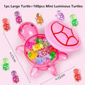 Glowing Turtle Figurine Set – Large & Mini Luminous Resin Décor Resin Figurine Set Qst PK2