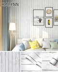 Vintage Wood Peel & Stick Removable Wallpaper – Blue Peel & Stick Wallpaper Qme White wood 1mx45cm