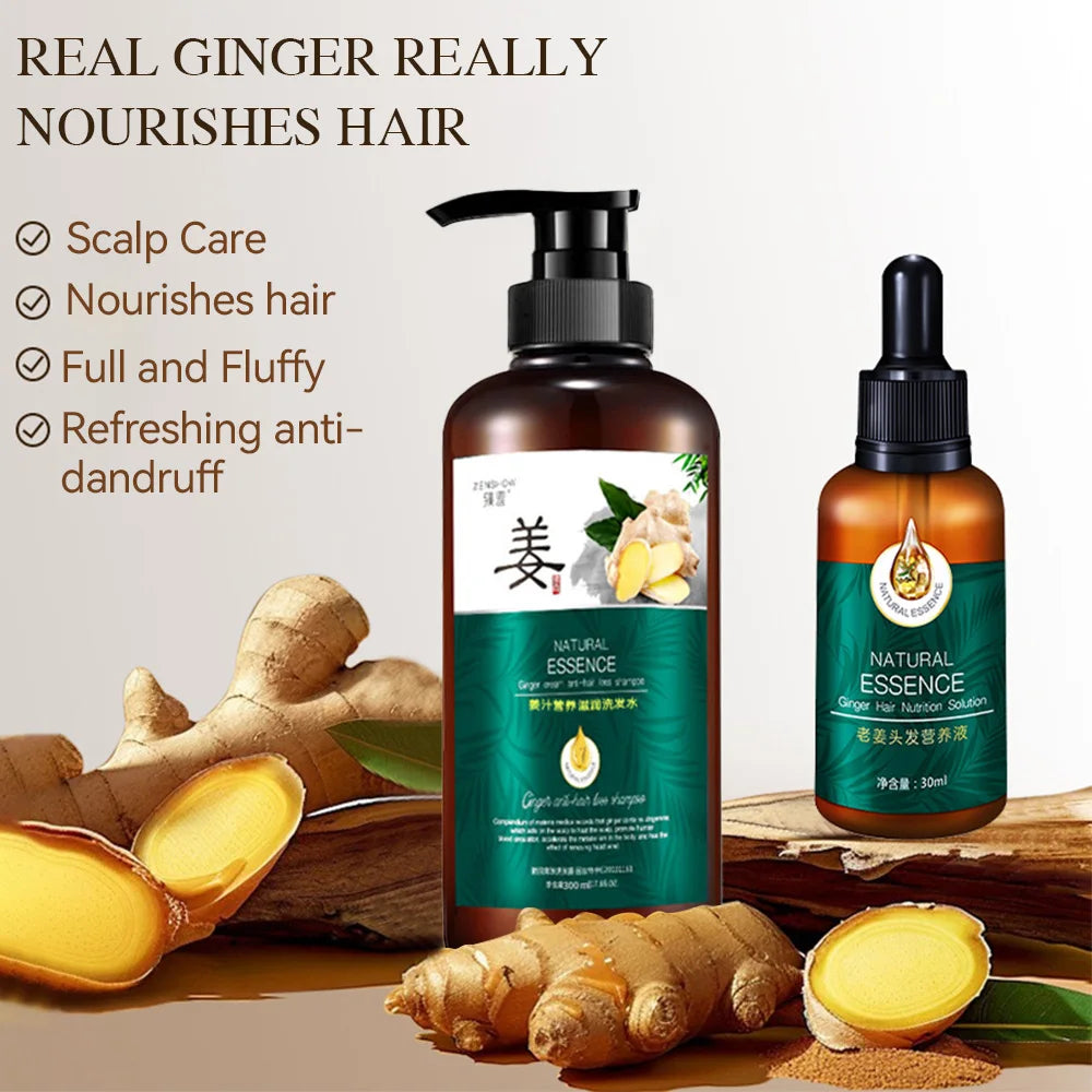 Ginger Hair Growth Shampoo – Natural Oil, Frizz & Damage Repair Hair Growth Shampoo Qst