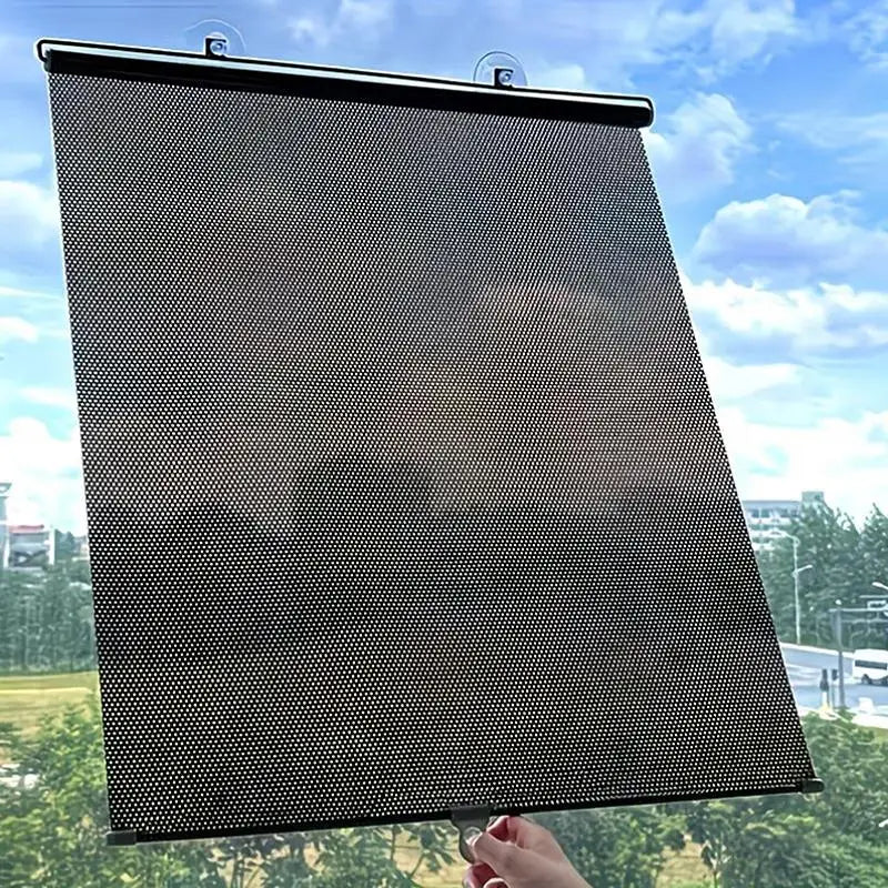 Portable Retractable Roller Shade with Suction Cups – Car & Home Car Window Shade Qme