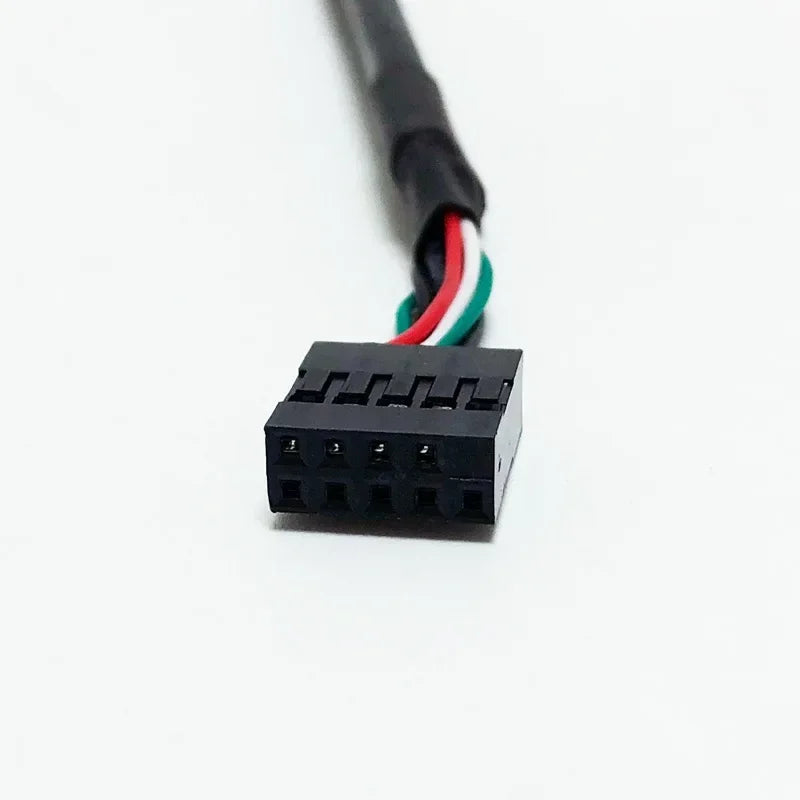Dual Port USB 2.0 Internal 9-Pin Header Adapter Cable 1FT USB Header Adapter Qme