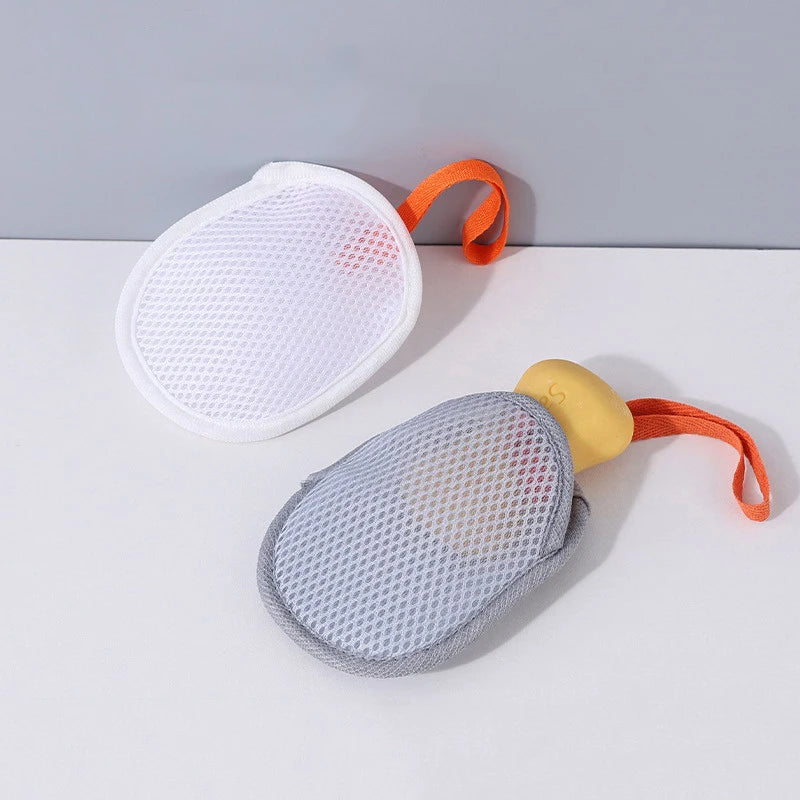 Mesh Soap Bag Body Exfoliating Scrubber Net – 2 Pack Bath Exfoliating Scrubber Qst