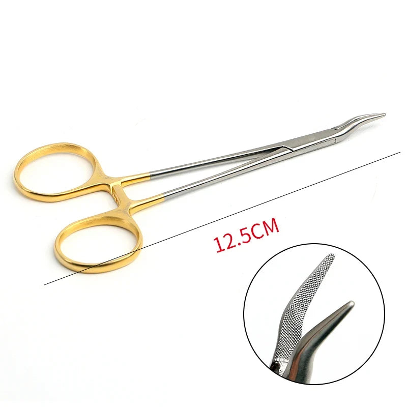 Tiangong Gold Handle Needle Holder with Scissor – Stainless Needle Holder Scissor Qme