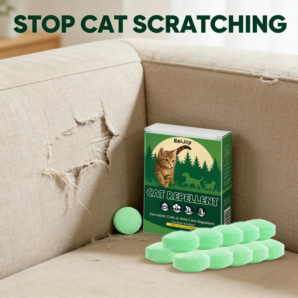 Indoor Cat Repellent Pill – Stops Biting, Gnawing & Scratching Cat Behavior Deterrent Qme