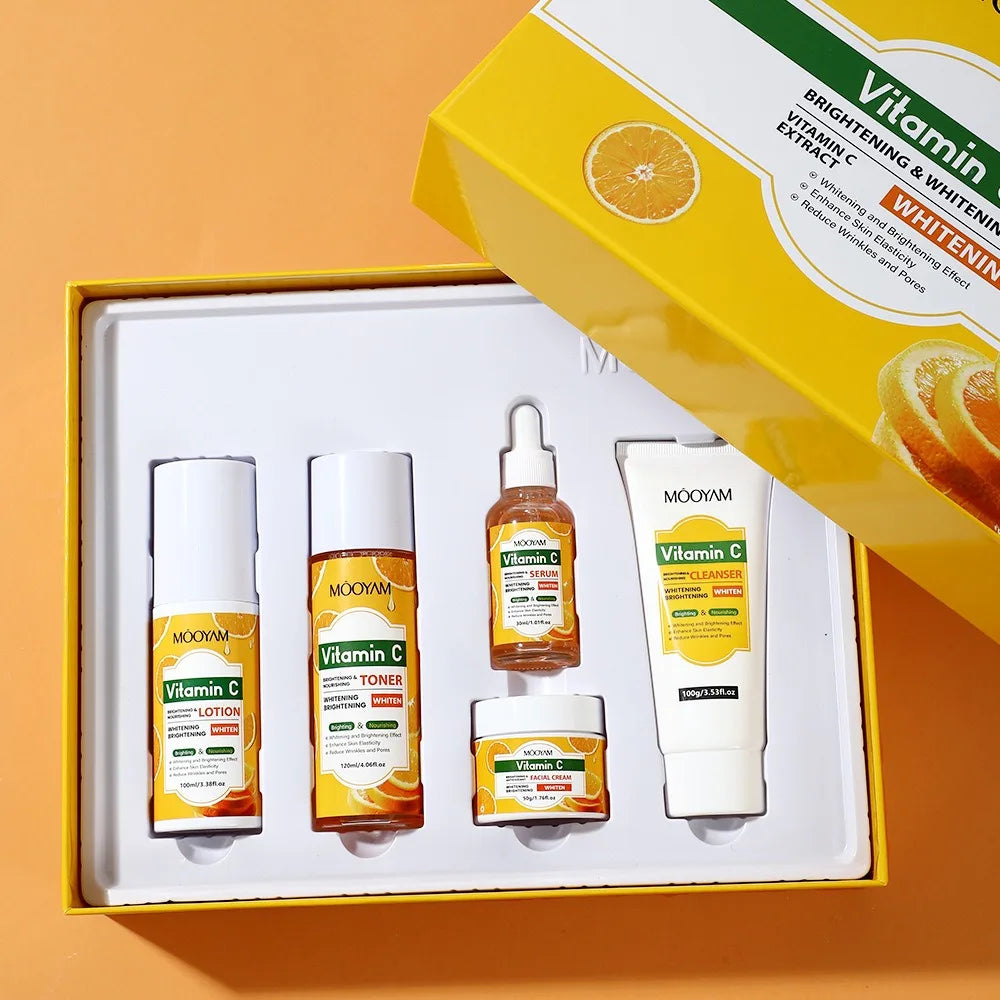 Vitamin C Anti-Wrinkle Skincare Set – Firming & Hydrating Face Kit Skincare Gift Set Qst Default Title