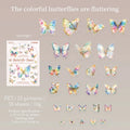 Butterfly Stickers for Junk Journal, Planner & Scrapbook Decorative Craft Stickers Qme A