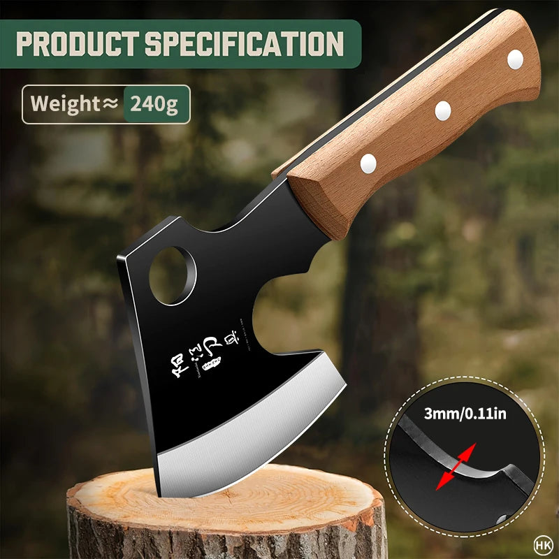 PLYS Hand-Forged High Carbon Steel Fixed Blade Knife Fixed Blade Knife Qst