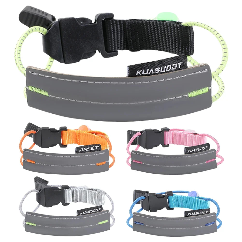 Reflective Cycling Trouser Cuff Bands | High Visibility Leg Straps Cycling Cuff Bands Qme