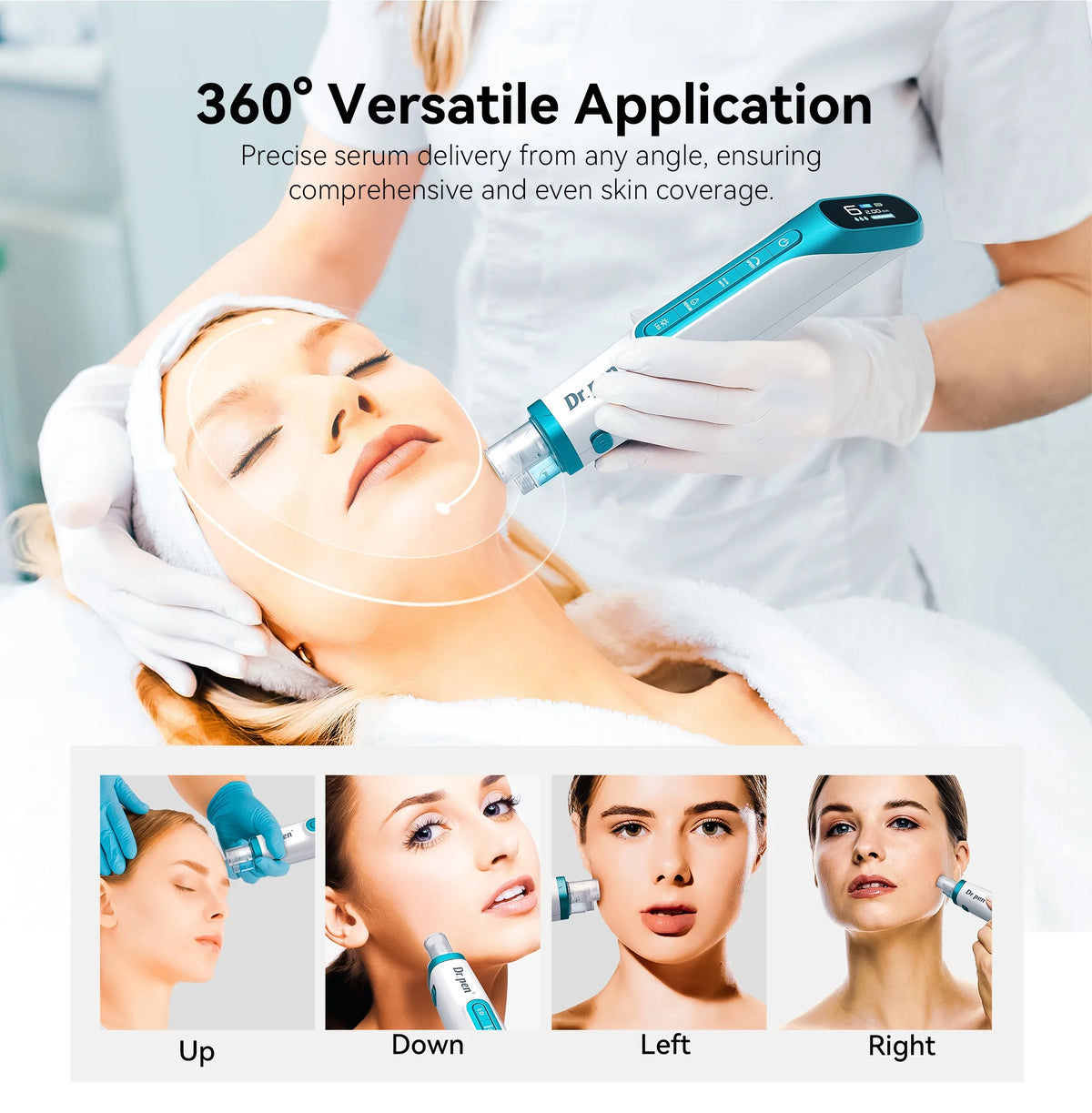Dr. Pen H6 Microneedling Pen + Hello Face L6 LED Mask Bundle Microneedling LED Bundle Qst