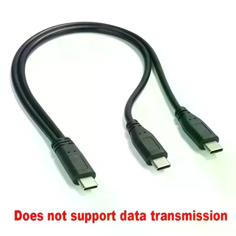 USB-C Splitter Cable 1-to-2 | 15W 3A Charging Extension USB-C Splitter Cable Qme