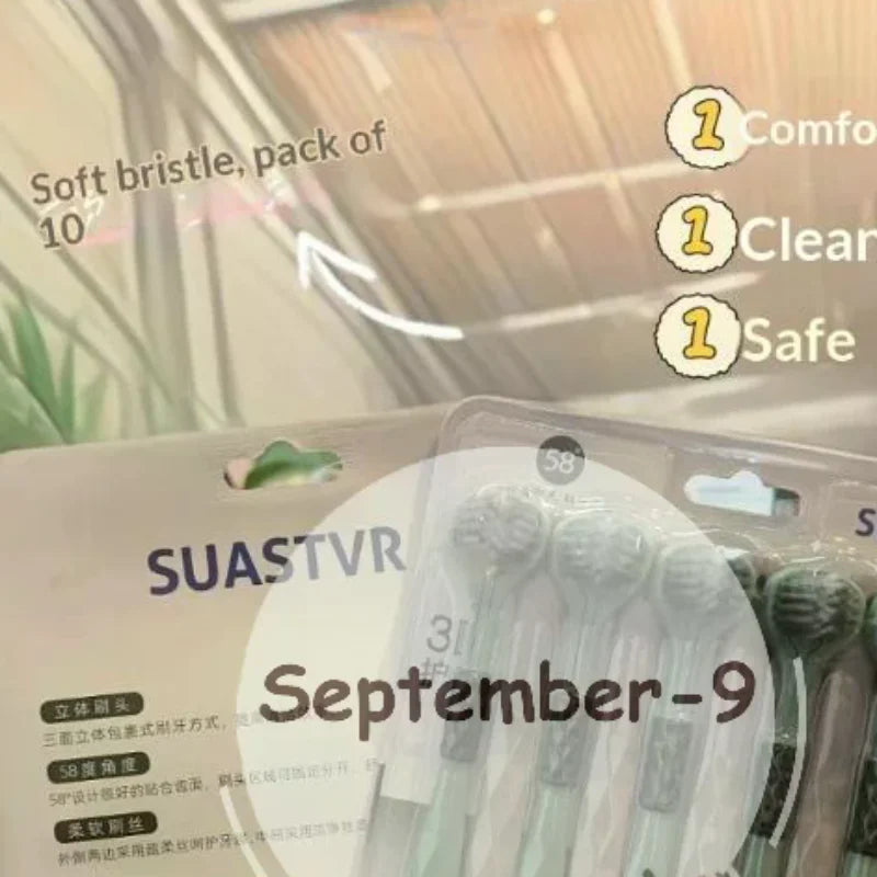 Three-Sided Soft Bristle Toothbrush | Ultra Fine Gentle Clean Manual Toothbrush Qme Default Title
