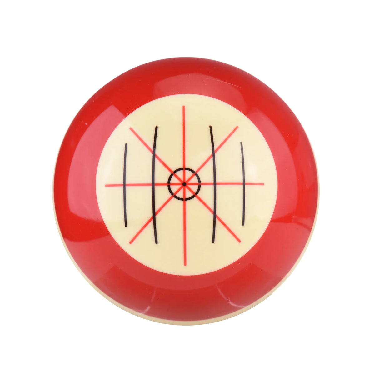 Resin Billiard Training Cue Ball Set – Red & White Pool Practice Billiard Training Ball Qme
