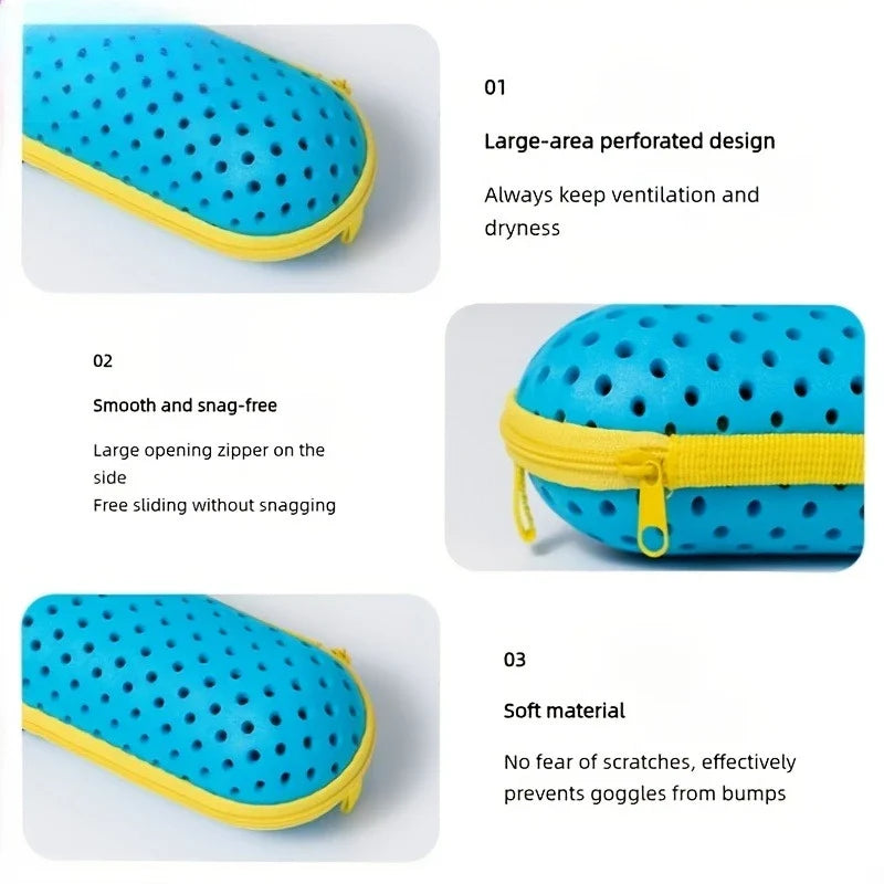 Swimming Goggles Protective Cover – Lightweight EVA Clip-On Case Goggle Protective Cover Qme