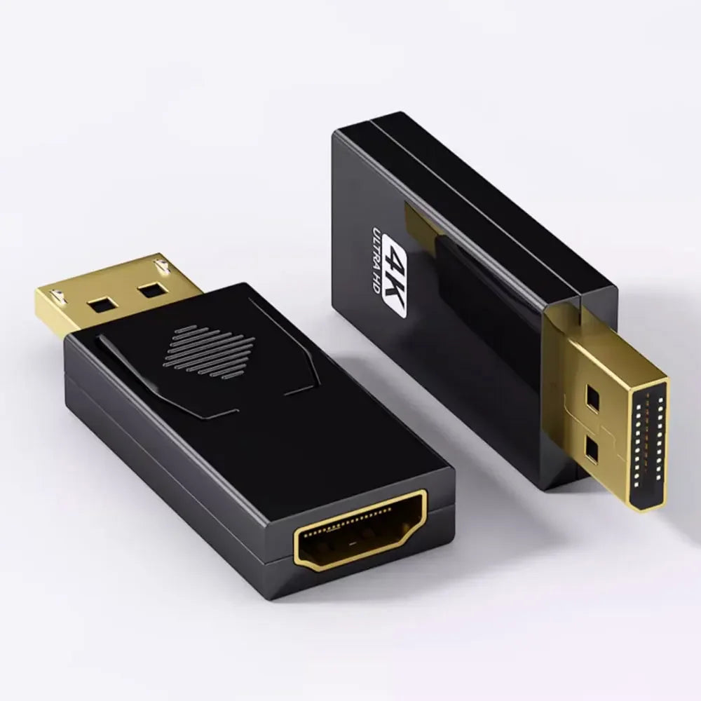 DisplayPort to HDMI Adapter – 4K Video & Audio for Laptop Video Cable Adapter Qme