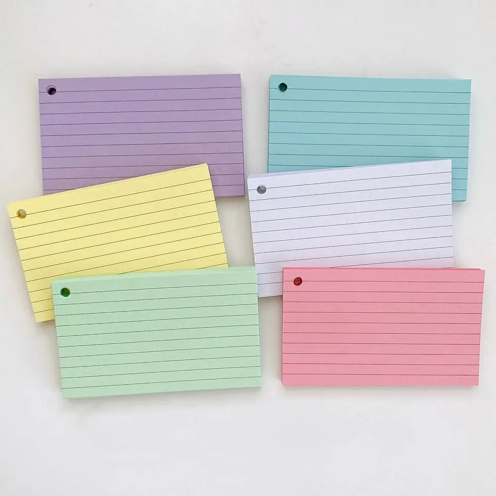 Loose-Leaf Lined Index Flash Cards – Binder Memo Book Lined Index Flash Cards Qme