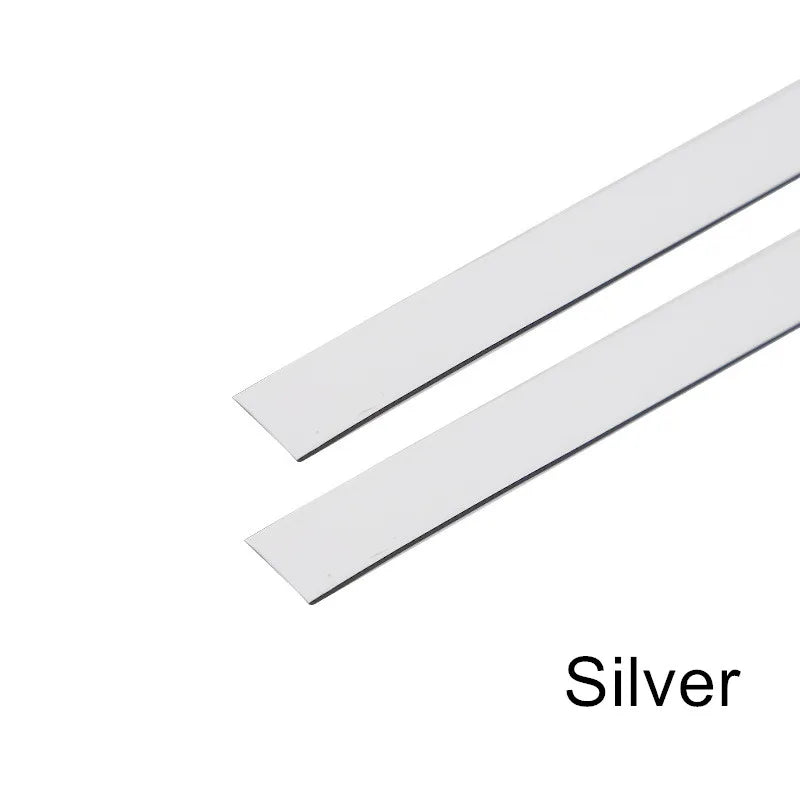 5M Gold PVC Self-Adhesive Waterproof Tape – Wall & Ceiling Trim Decorative Trim Tape Qme Silver 5m 1.8cm