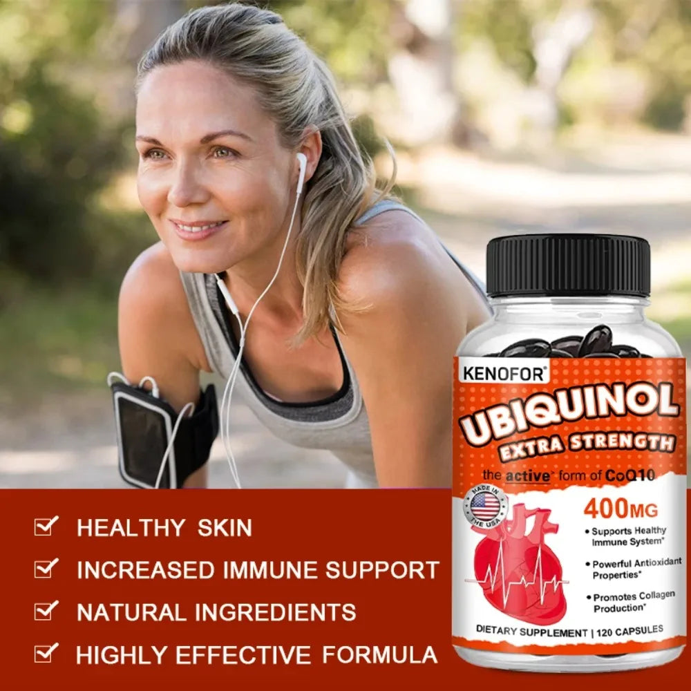 Fearathe CoQ10 Capsules – Cellular Energy & Heart Support CoQ10 Supplement Qst