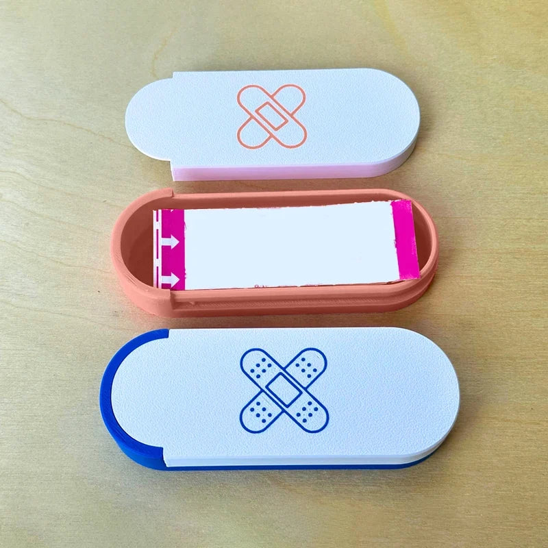 Portable Sliding Storage Box for Bandages, Swabs & Toothpicks Portable Storage Box Qme