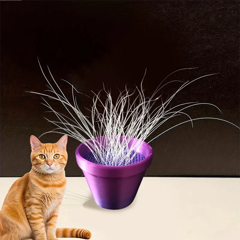 Cat Whisker & Fur Collector Mini Flower Pot Keepsake Ornament Cat Keepsake Ornament Qme